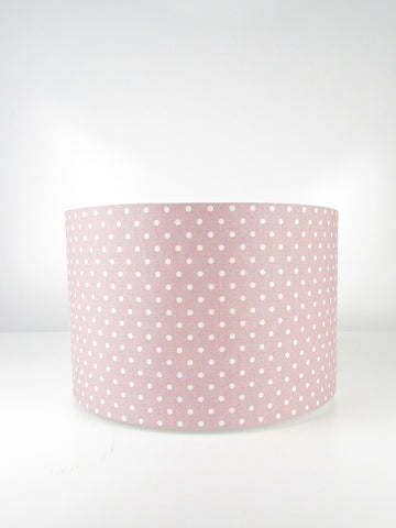 Straight Drum - Dusky Pink with Calico Dots