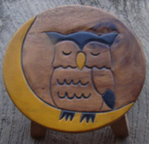 Owl and the Moon Kiddie Stool