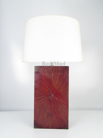 New Lotus Leaf Lamp Large Rectangle Earth Brown