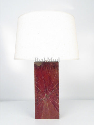 New Lotus Leaf Lamp Medium Rectangle Brown